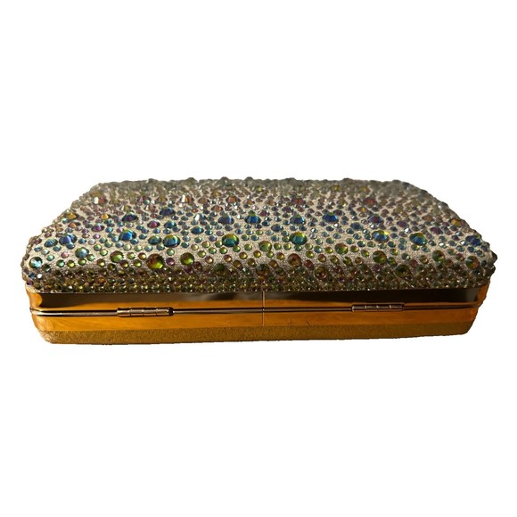 *Sold Out*Women Handbag Clutch Purse Wedding Party Rhinestone Glitter Crystal - Picture 2 of 5